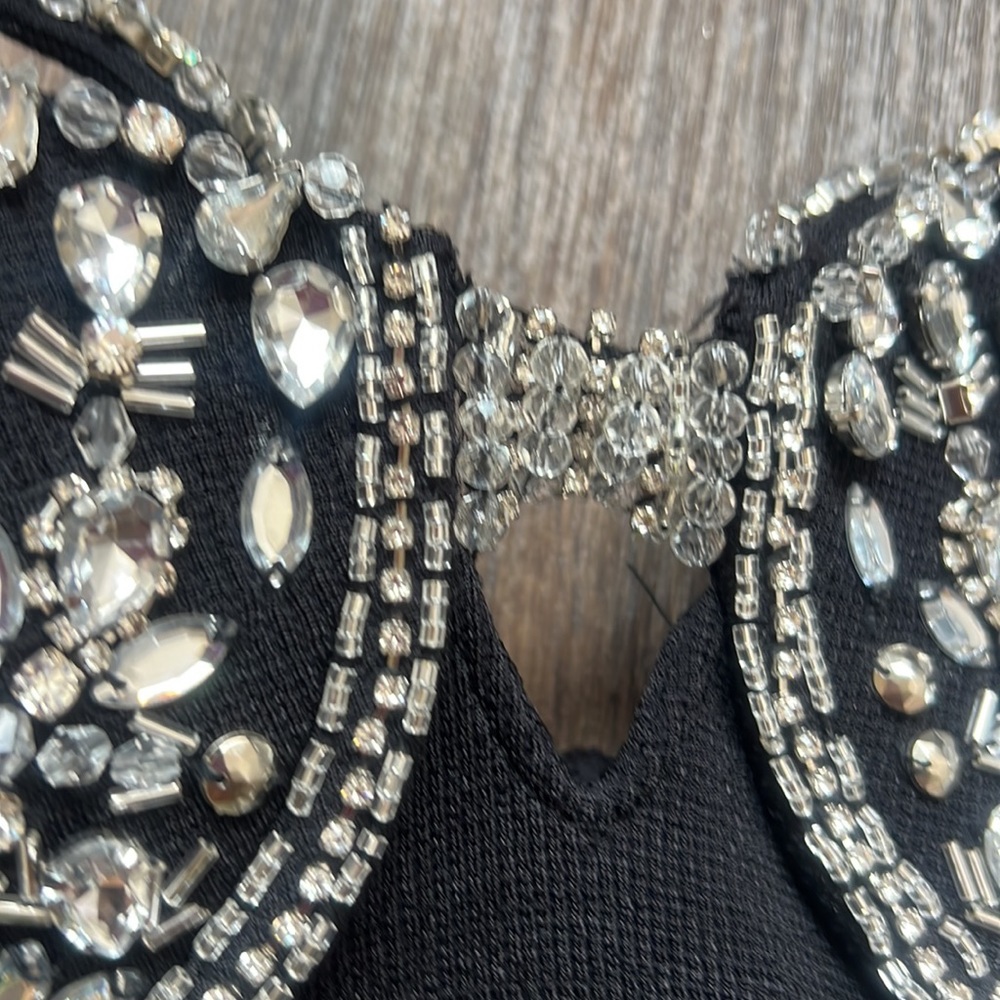 PatBo Black Jeweled Dress - Picture 7 of 13